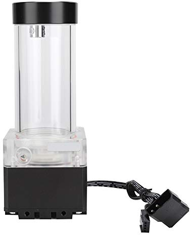 Pump/Reservoir Combo for Water Cooling System, PUB FS6PD 17 Aluminum Anode PMMA POM Computer Pump Reservoir 800L Electronics Computers Accessories Components Internal Fans (Black)