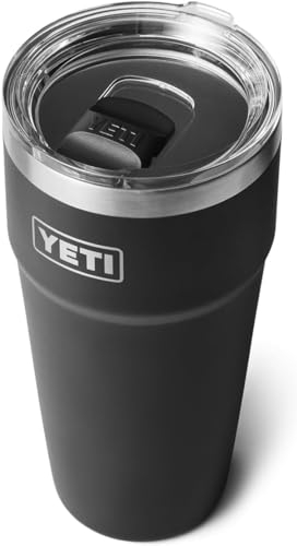 YETI Rambler Stapelbarer Becher mit magslider deckel, Black, 30 oz (887 ml)