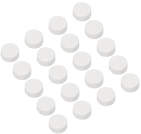 QUARKZMAN PVC Rohr Abdeckkappen Endkappen Rohr Innen PVC 20mm Endkappen Runde Stopfen für Schlauch Elektrische Leitung Packung mit 20 Stück