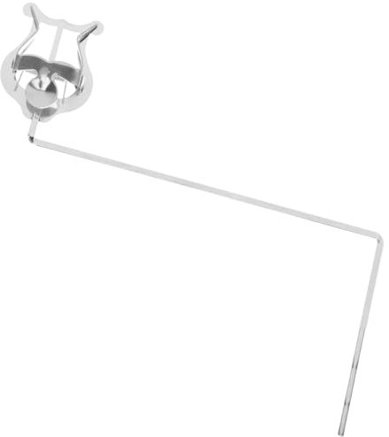 BESTonZON Ordner Musik Klemmleier Leierklemme Partitur-clip Für Westliche Musik Marschmusik-clip Trompete Sousaphon Spielmannszug Tastaturhalter Vertikale Tasten Marschleier Silver Eisen