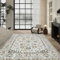 Vichirskit Vintage Wohnzimmer Teppich, 150 x 210 cm rutschfest Kurzflor Kunstwolle Schlafzimmer Teppich Waschbar, Retro-Bohemian-Teppiches für Wohnzimmer Schlafzimmer Arbeitszimmer Büro Bereich Dekor