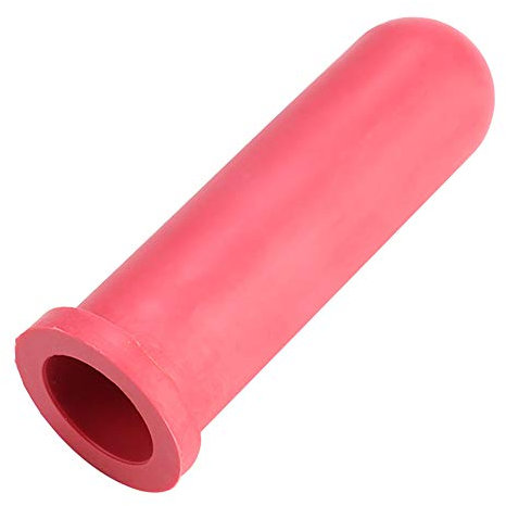 Greensen 5pcs Little Calf Rubber Milk Nipples, Soft 10cm Length Rubber Calf Feeding Bottle Nipple for Calves, Food Grade Animal Feeding Supplies Intermittent Feeding