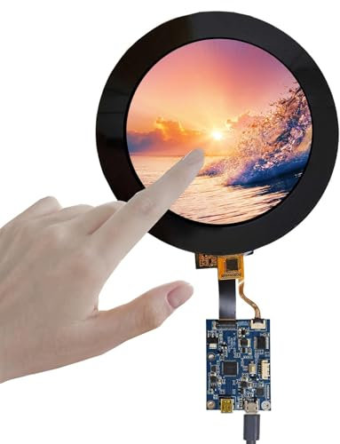 FanyiTek 10,2 cm (4 Zoll), 720 x 720, 300 nit, IPS, MIPI, LCD, runder Touchscreen und Controller-Platine, 31 Pins