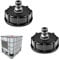 HAFRILY IBC Tankdeckel Adapter,IBC Adapter Zubehör S60x6 1/2 Schnuller-Ventiladapter für IBC Container Anschluss von Gartenschläuchen IBC-Wassertanks,Regenwassertanks (2 Stück)