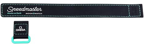 Swatch Moonswatch Omega Mission on Earth Polar Lights Velcro Armband, Medium, Klettband, Kein Edelstein