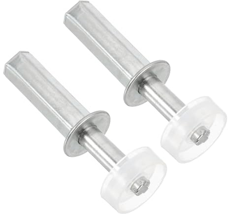 PATIKIL Lot de 2 pièces de quincaillerie pour porte coulissante de placard pliable - 7,1 cm - Blanc