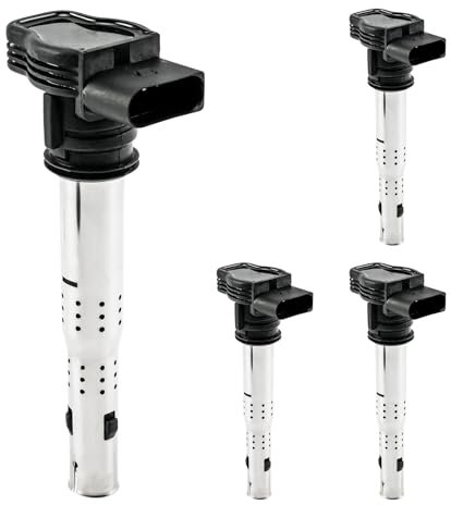 Fesuda Zündspule 20120 4PCS Zündmodul Kompatibel mit Audi A3/A3 Convertible/A3 Sportback/A4 B8/Q3/Q5/Tt 2003-2015, VW Golf/Tiguan 2004-2018