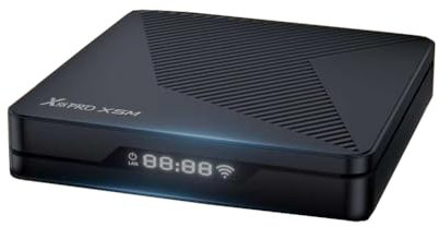GREVA 8K TV Box Android 14.0, 2025 Nuovo Android Box 2G RAM 16G ROM Chipset S905X5M Supporto Dolby Vision & Atmos WiFi6 HDR10 BT5.0 HDMI 2.1 10/100M Ethernet LAN 3D HD Smart TV Box Black