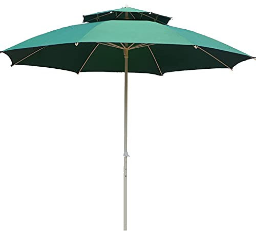 SRFTT Parasol de Jardin, Parasol Double de 2,5 m, Parasol d'extérieur, Balcon, Cour, Plage