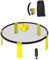 Set di roundnet con 3 Palle -Custodia per Il Trasporto e Regole, Rete Beach Volley Portatile -Gioco per Prato, Spiaggia e Feste all’Aperto, Gioco roundnet