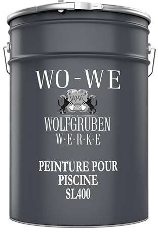 WO-WE Schwimmbadfarbe Poolfarbe Schwimmbeckenfarbe Türkisblau ähnl. RAL 5018-10L