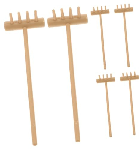 Abaodam 6 Piezas Rastrillos Zen Mini para Mesa de Arena Accesorios para DIY Diseño Decorativo para Jardinería Zen y Dibujo de Mesa de Arena