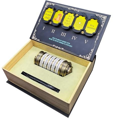 NORDISTRICT Da Vinci Code Mini-Schloss-Puzzle Weihnachts- und Valentinstagsgeschenk, geheimnisvolles Schloss-Puzzle