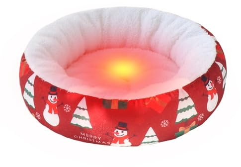 Acunny Hundebett für Weihnachten Bequemes Sofa für Haustiere zu Weihnachten