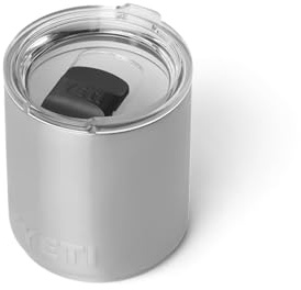 YETI Rambler Stapelbares Lowball Mit DuraSip Keramikbeschichtung, Stainless Steel, 10 oz (295 ml)