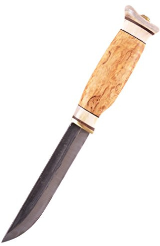 Finnenmesser - Wood-Jewel - 23V13 Jagdmesser Vuolo13 mit Scheide - Messer Outdoor