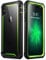i-Blason Case for iPhone X 2017/ iPhone Xs 2018, Ares Full-Body Rugged Clear Bumper Case with Built-in Screen Protector (Green), Black/Green