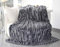 Brandsseller Pelzimitatdecke Anthrazit in Schwerer doppellagiger Qualität Hochwertige Kuscheldecke Wohndecke Nerzdecke Tagesdecke 100% Polyester