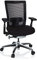 hjh OFFICE 657651 Profi Bürostuhl NOVA PRO Stoff Schwarz Schreibtischstuhl ergonomisch mit Netzrücken