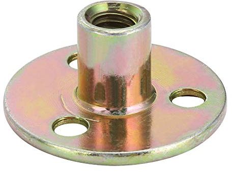 5 Stücke M6 / M8 / M10 Kontermutter Verzinkt Drei Loch Kontermutter Runde Basis Möbel Muttern in 3 Arten(M8*37)