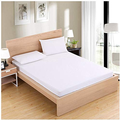 GELing Drap-Housse pour Matelas Jusqu'à 25 CM d'Épaisseur Antidérapage Respirant Cache Sommier,Blanc,80X200+25cm
