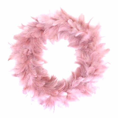 Federkranz Rosa Ostern Deko 35 cm