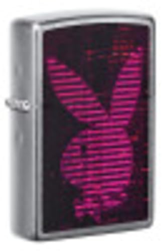 Zippo - Playboy Design, Color Image - Street Chrome - Sturmfeuerzeug, nachfüllbar, in hochwertiger Geschenkbox, 49524, Einheitsgröße