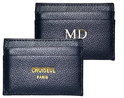Porte carte cuir-Porte carte homme personnalisé -porte carte homme-Porte carte bleu -Porte carte-Porte carte personnalisé (Antoine)
