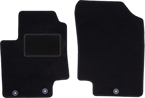 Wielganizator Automatte – Passend für Hyundai i20 I Schrägheck 2008-2014 – Velours – Autozubehör - Auto Fußmatten – Fußmatte Auto – 2-teilig - schwarz