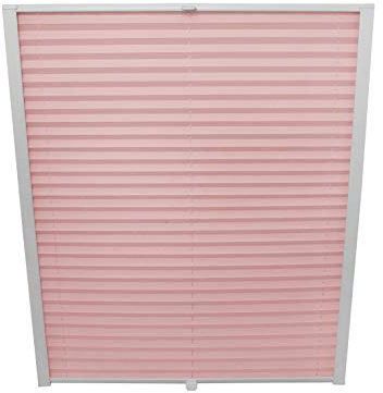 ondeco Dachfenster Plissee zum Bohren passend für Velux Fenster Plisseerollo Faltrollo verspannt Zubehör Rosa MK08 - B: 61,3cm x H: 121,5cm