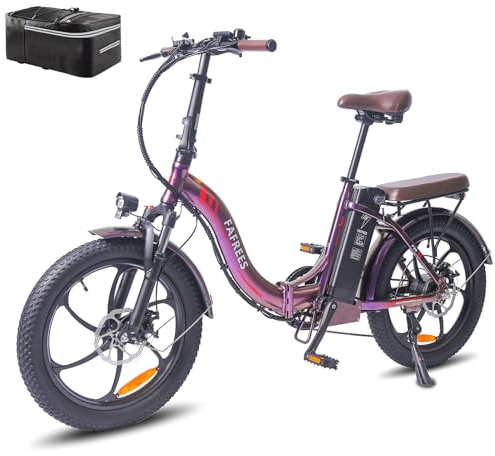 Fafrees F20 PRO Fatbike Herren E-Bike Klapprad 20 Zoll [ Offiziell ] 36V 18AH Akku und StVO. Bremslicht, Klappbar E Bike Damen 250W, Elektrofahrrad 25km/h, Citybike Pedelec Mountainbike