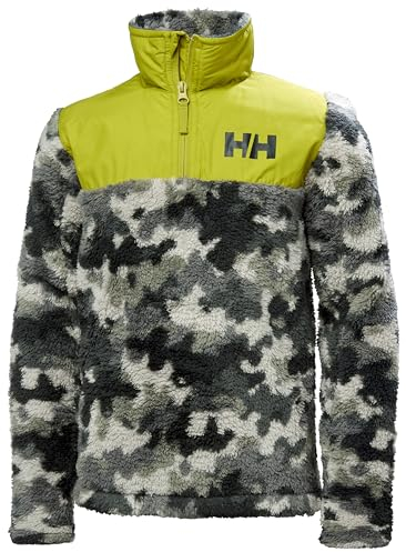 Junior Unisex Helly Hansen Jr Champ 1/2 Zip Midlayer, Beton Aop, 16