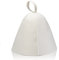 Bonnet de Sauna Chapeau de Sauna en Feutre Blanc Bonnet de Douche Anti-chaleur pour Homme et Femme Protection de la Tête