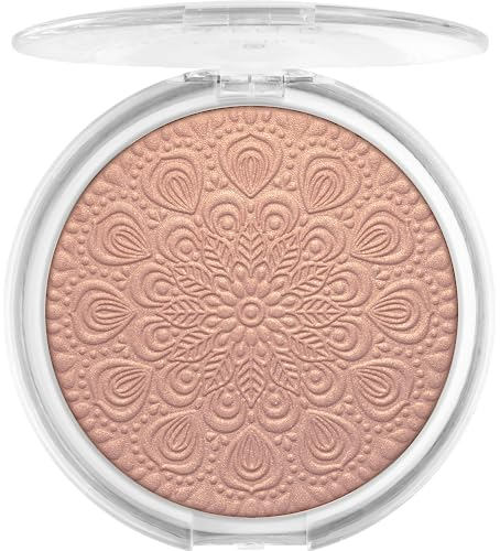 essence GOLDEN DAYS ahead face & body highlighter, Nr. 01, Gold, glänzend, transluzent, vegan, ohne Parabene, ohne Mikroplastikpartikel, Nanopartikel frei, 1er Pack (19g)