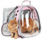 Lollimeow Katzentragerrucksack, erweiterbarer Rucksack, für Haustiere und kleine Hunde, von Fluggesellschaften zugelassen, entworfen für Reisen, Wandern, Spazierengehen und den Außenbereich