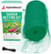 AlpineReach 4,5m x 15m Vogelschutznetz Gartennetz Feinmaschig (15 x 15mm) Extra Starke Gewebtes Netz, Vogelnetz, Obstbaumnetz, Katzennetz, engmaschig Laubnetz, Kabelbinder, Wiederverwendbar, Grün