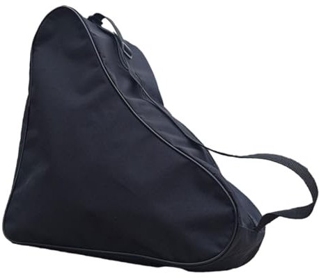 Perfeclan Rollschuh-Tasche, Tragetasche für Eislaufschuhe, langlebige Eislauf-Tasche für Quad-Skates, Rollschuh-Ausrüstung für Kinder, Alles schwarz