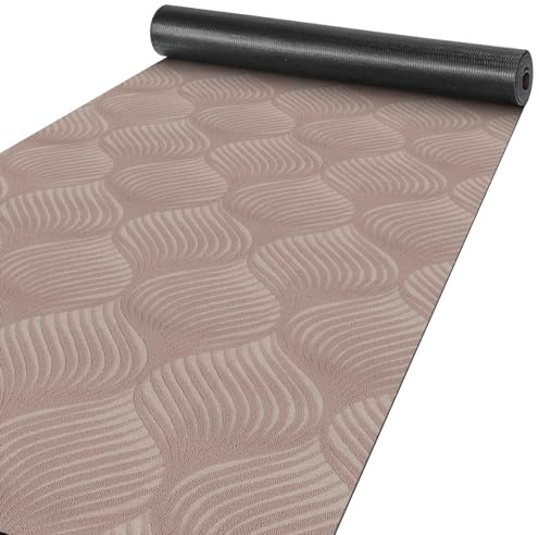 ANRO Läufer Flur Teppich Läufer Küchenläufer Küchenteppich Teppich Velours rutschfest waschbar für Flur, Schlafzimmer, Wohnzimmer, Küche Baker Braun 100 x 400cm