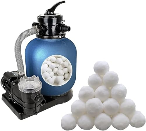 LYQC 1.5 lbs Pool Filter Balls Eco-Friendly Fiber Filter Media for Swimming Pool Sand Filters (Equals 25kg Pool Filter Sand)