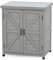 Grey Wooden Garden Storage Indoor Outdoor Cabinet with Magnetic Closure, 2 Shelves, Weather-Resistant Design - Compact Garden Solutions 93cm (H) x 80cm (W) x 45cm (D)