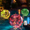 Heimthal Lumières solaires flottantes pour piscine 2 pces 14.5in 20 Modes de lumière Boules solaires pour piscine, IP68 Lumières flottantes étanches pour piscine avec télécommande (lumière RGB)