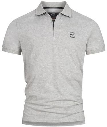 Indicode Herren INYonah Poloshirt Herrenshirt aus Baumwolle mit Polokragen | Klassisches Herrenshirt aus weicher Baumwollmischung, Polohemd, Freizeitshirt, Herrenpolo, Baumwollshirt für Männer