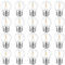 MZYOYO E27 LED Glühbirne,E27 LED 1W Glühbirnen für Lichterkette,E27 G45 LED,Warmweiß 2700K,E27 Led Birne 230V Dekorative Leuchtmittel für Partybeleuchtung Lichterketten,Klar,20er Pack
