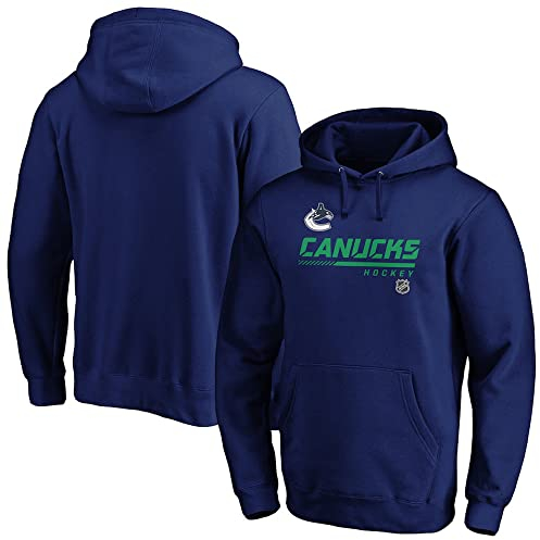 PiWine Männer Sweatshirt Langarm Pullover Hockey Kleidung NHL Canucks Jersey Print Unisex Langarm Pullover Männer Eishockey Hoodies,XL
