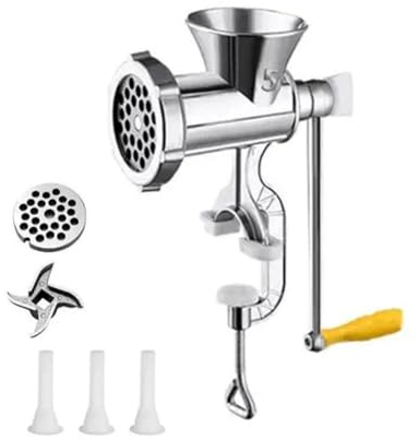 WAXCMXYH Tritacarne manuale tritacarne, piccola smerigliatrice manuale per carne manuale, macinazione macchina per salsiccia Stuffer cibo a mano