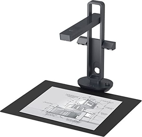CZUR Scanner da 14 MP con lampada da scrivania a LED, scanner documenti con OCR per Win e Mac, fotocamera HD per documenti fino a A3 (Aura Pro)