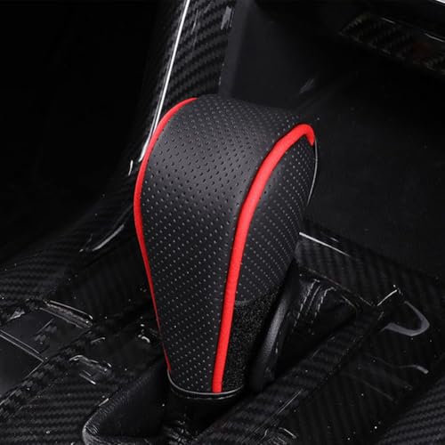 MKWGZPGW Auto Gear Shift Knob Abdeckung Für Benz/AMG SLK SLC R170 R171 R172 SLK 55 32/SLK 350 280 250 200, Schaltknauf Innenteile FüR Getriebefahrzeuge Non-Slip Atmungsaktive Dekorative Accessoires