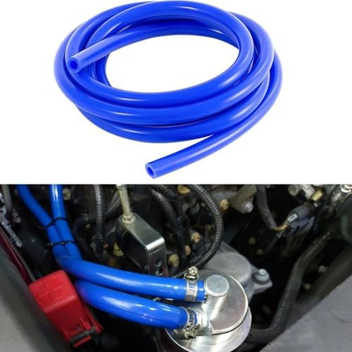 Tubo per Vuoto in Silicone,Tubo in Silicone da 4 mm,3 Meter Tubo Vuoto per Auto,per Motore Refrigerante per Auto Colore,ID 4mm,OD 8mm,Blu