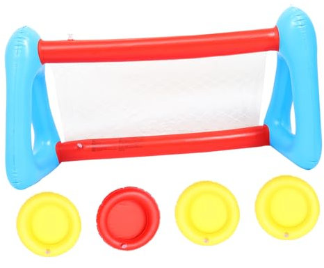 HANABASS Jeu De Volleyball Gonflable pour Piscine Set De avec Filet Et Ballons Activité Aquatique pour Garçon Fille Et Adultes