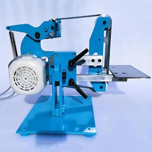 YXFAZPP Ponceuse à Bande électrique Professionnelle 750W, Courroie de 915 mm, Moteur brushless Industriel, Plaque d'acier épaissie, meulage Lisse et Efficace